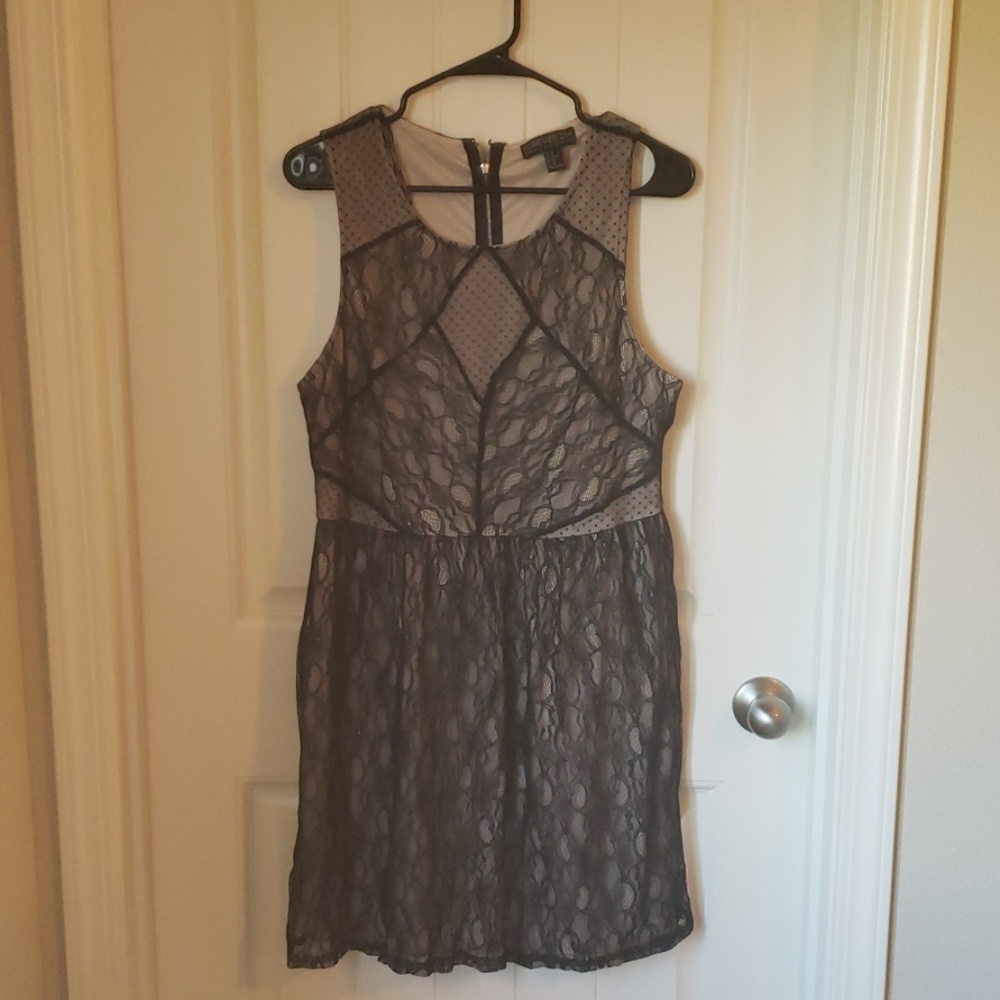 Black lace dress
